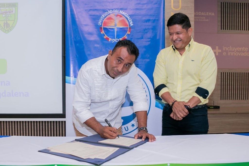 Unimagdalena y Federación Comunal del Magdalena firmaron convenio marco de cooperación interinstitucional