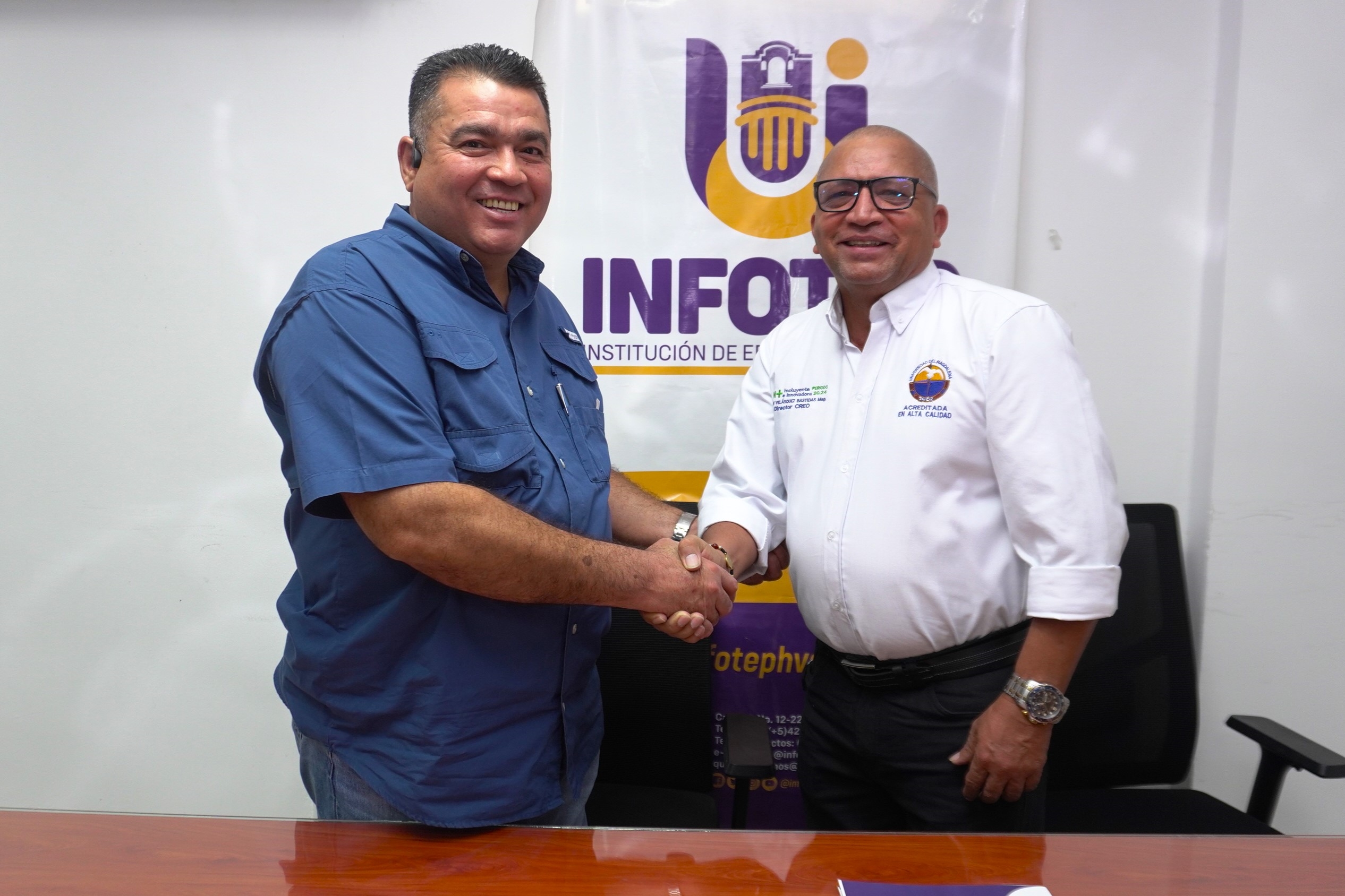 Infotep y Unimag renuevan alianza por la educación superior de los jóvenes del Departamento