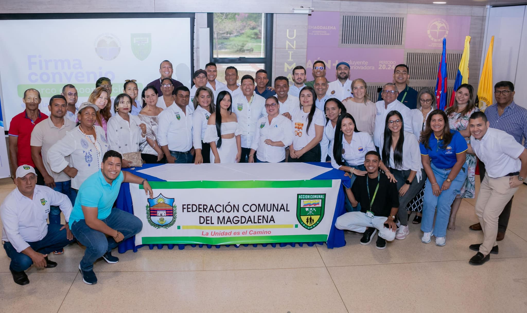 Unimagdalena y Federación Comunal del Magdalena firmaron convenio marco de cooperación interinstitucional