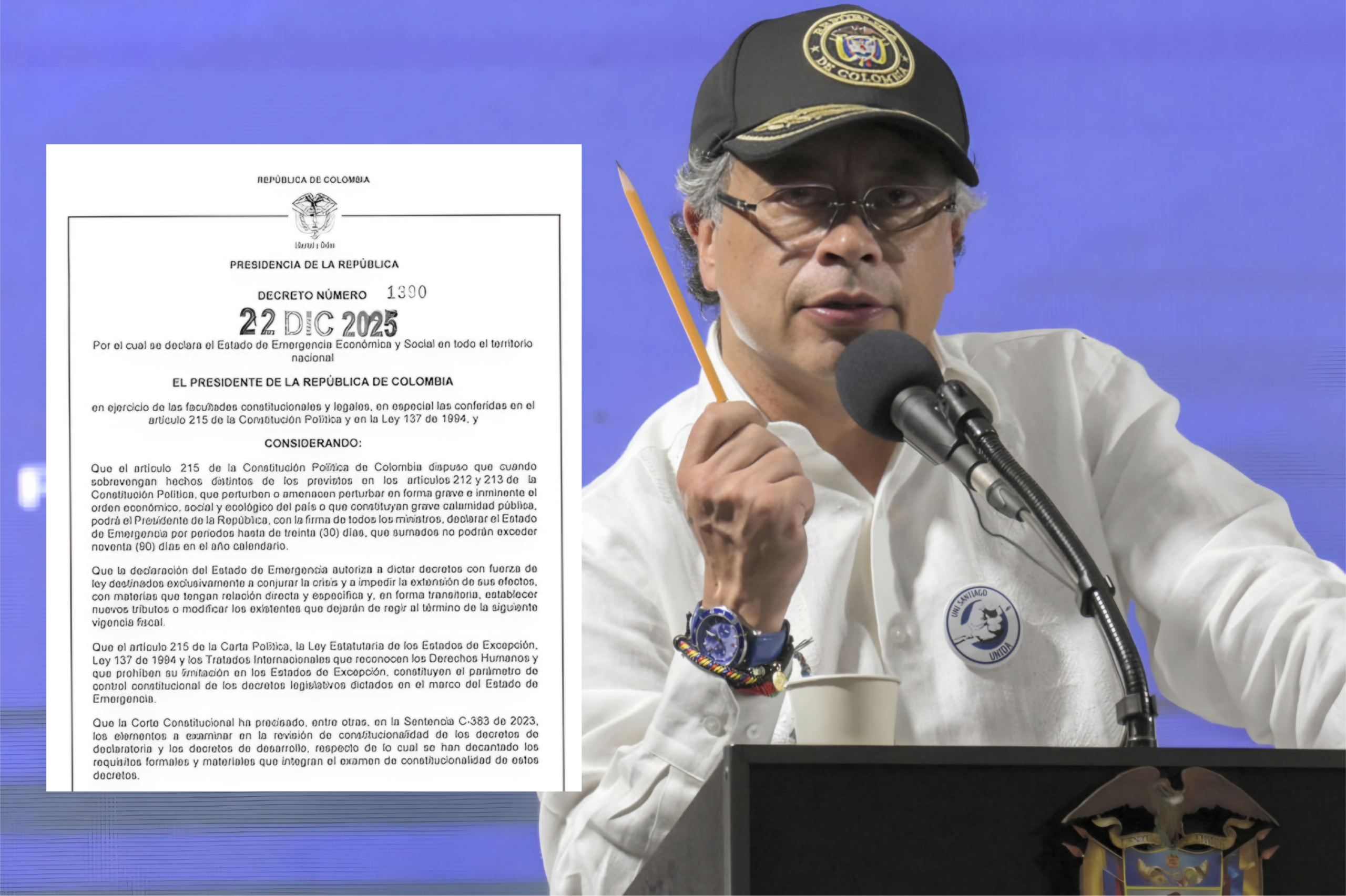 Gobierno nacional oficializó la declaratoria del Estado de Emergencia Económica y Social