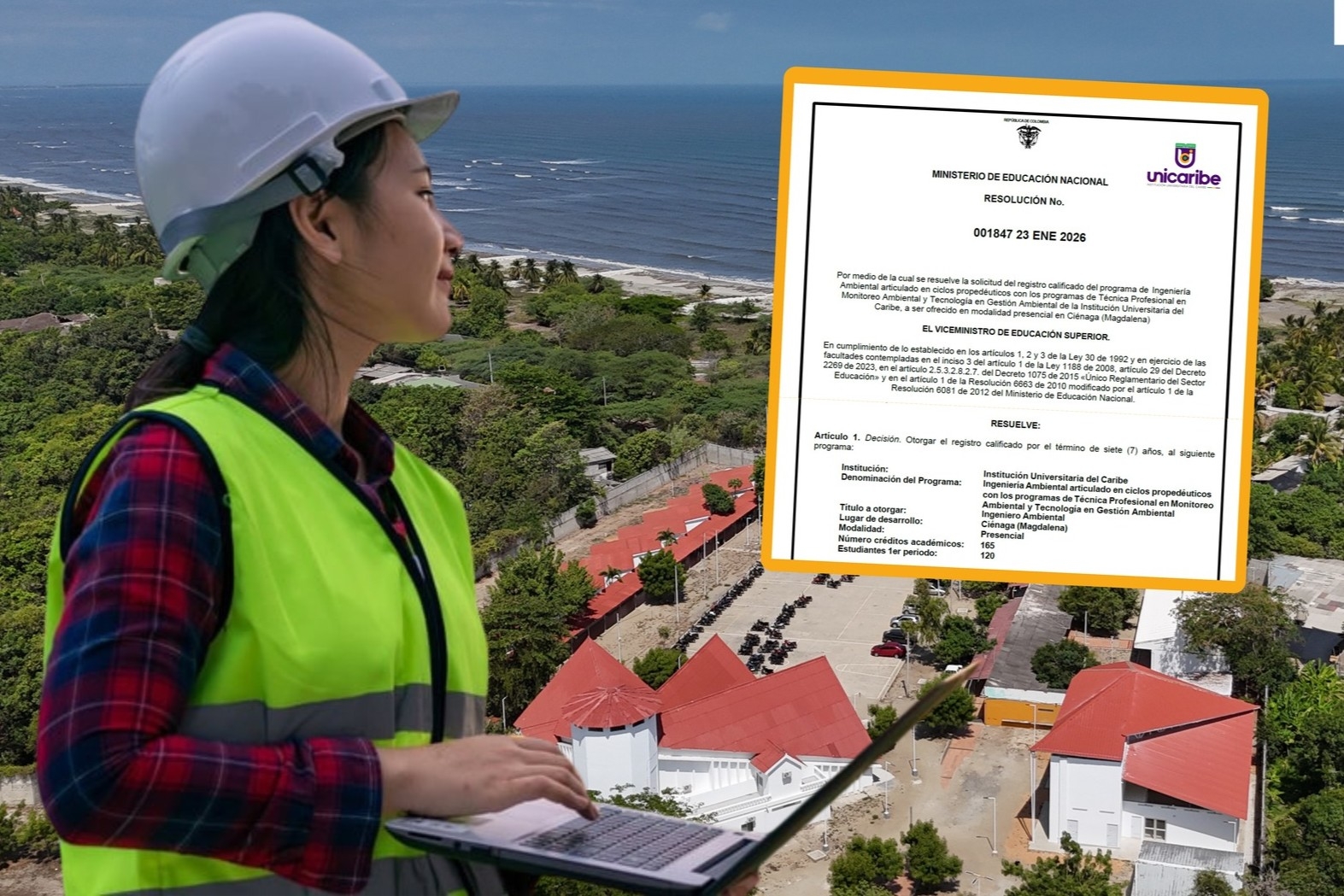 Unicaribe expande su frontera académica: Ministerio de Educación aprueba nuevo programa de Ingeniería Ambiental