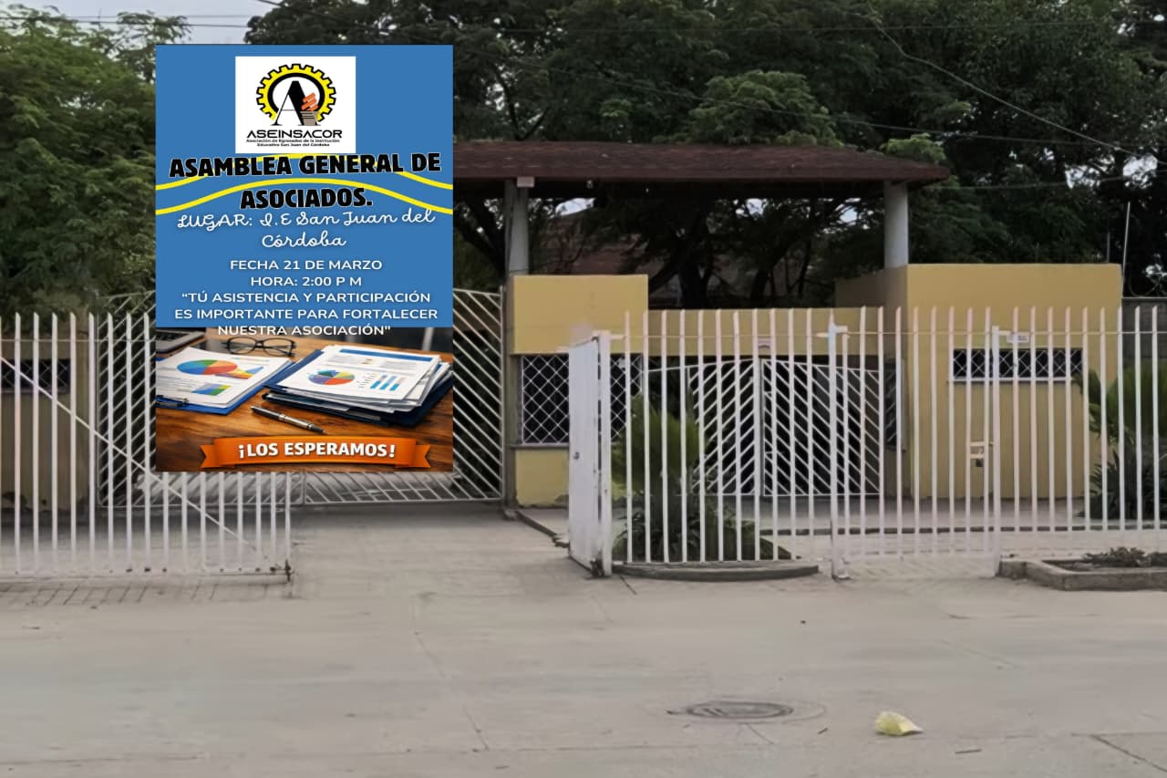 ASEINSACOR convoca a asamblea ordinaria para analizar diversos temas institucionales