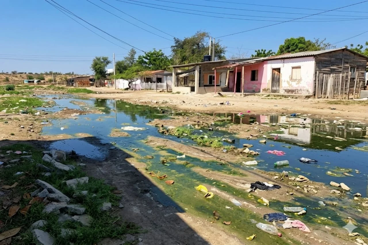 Insalubridad en el barrio San Juan: estancamiento de aguas residuales atenta contra la salud de sus habitantes