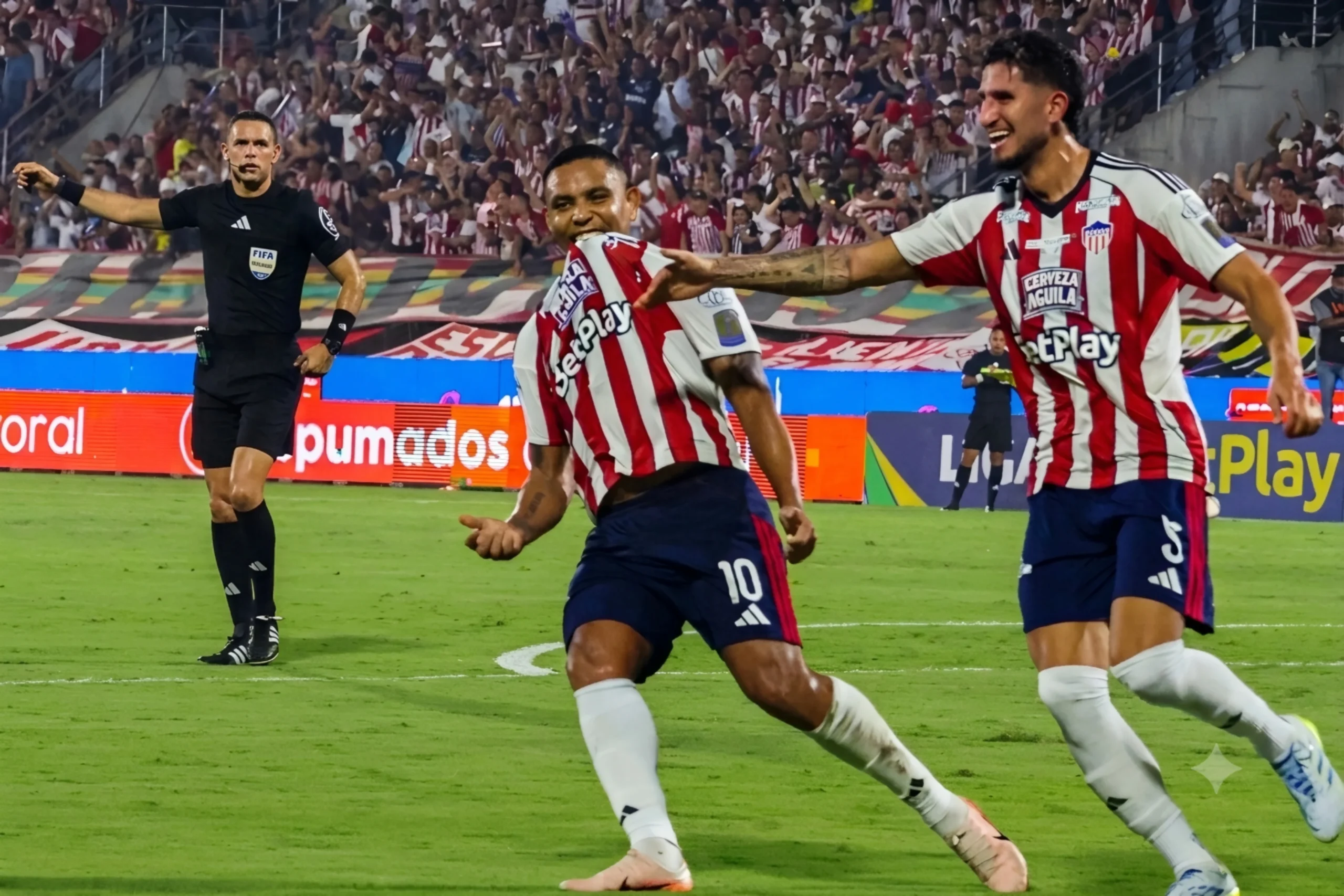 ¡Junior pegó primero! Con Muriel inspirado, goleó a Nacional 3-0 en el Romelio Martínez