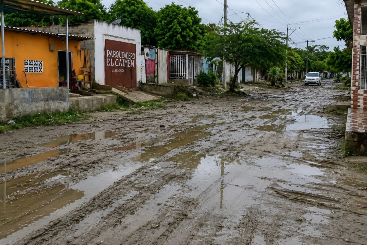 Lluvias del fin de semana afectaron calles del barrio El Carmen