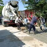 En un 30% avanza el proyecto de pavimentación en el barrio Cinco de Febrero