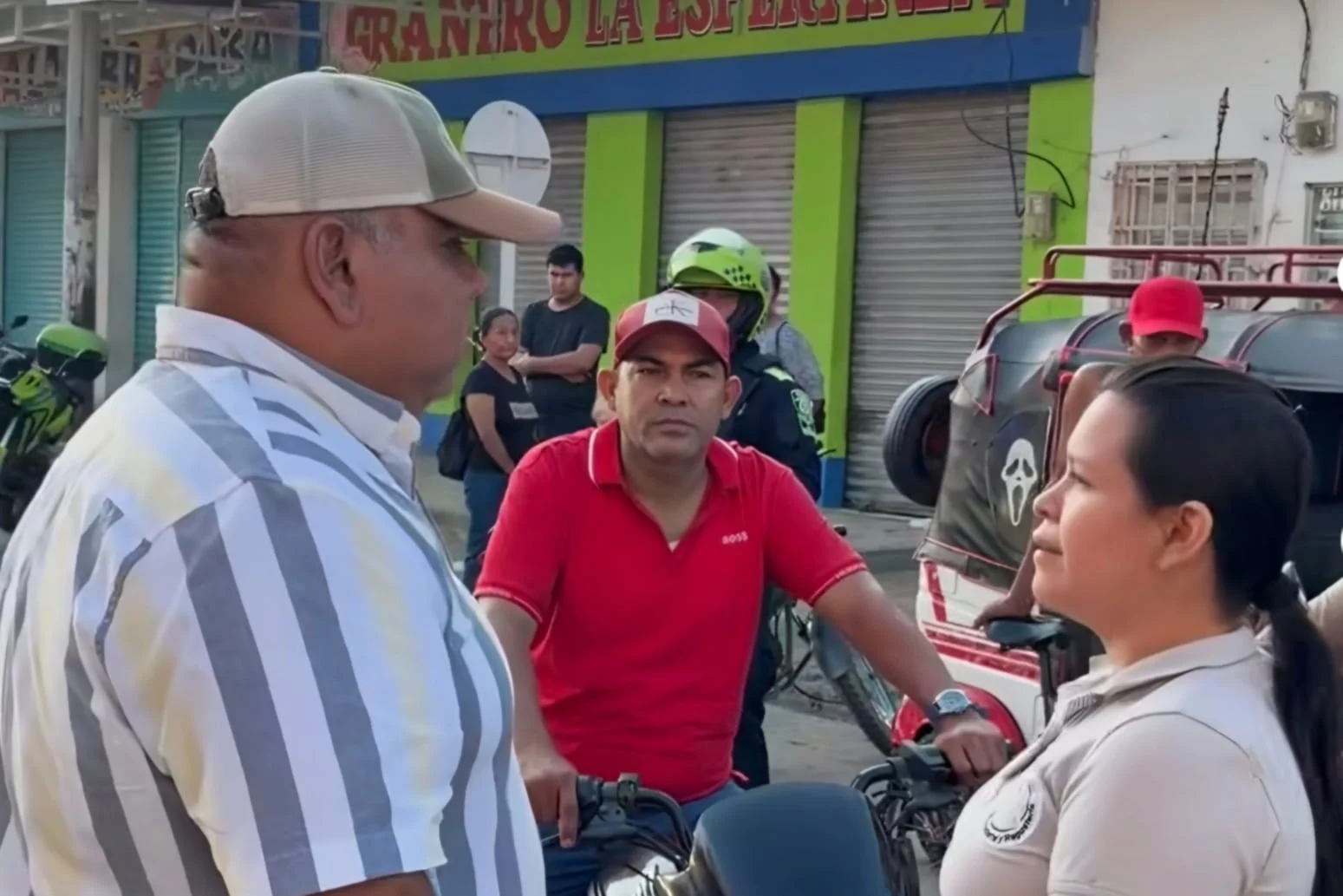 Operativo de seguridad de la Policía y el Ejército en el sector comercial de Ciénaga, Magdalena
