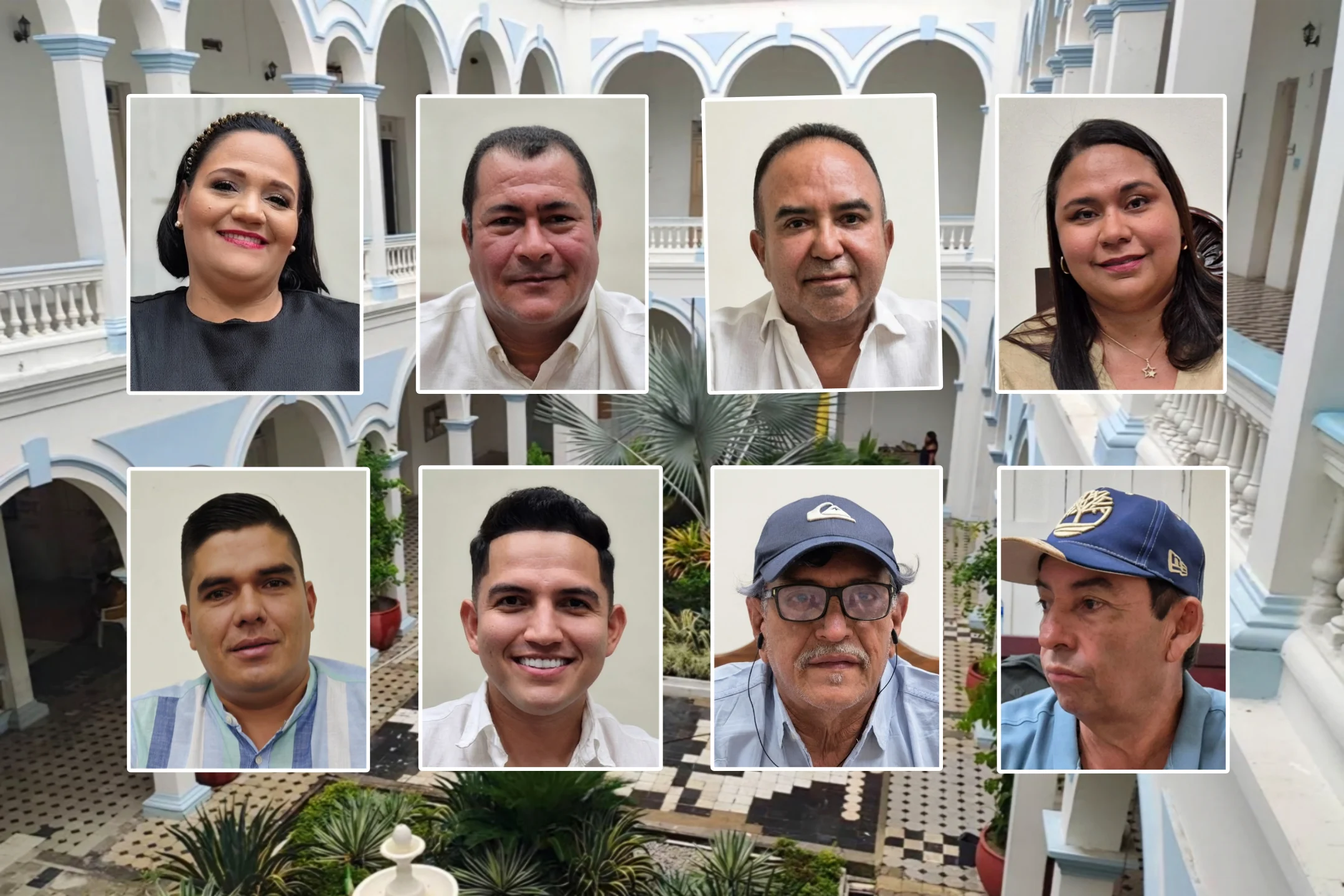 Concejales del bloque minoritario del Concejo Municipal de Ciénaga durante sesión de la corporación