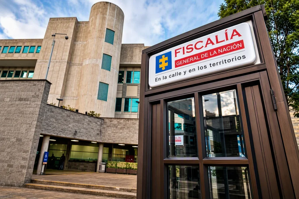 Fachada del edificio de la Fiscalía General de la Nación en Colombia