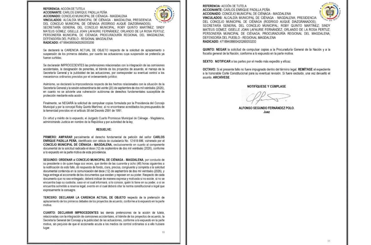 Sede del Concejo Municipal de Ciénaga, Magdalena