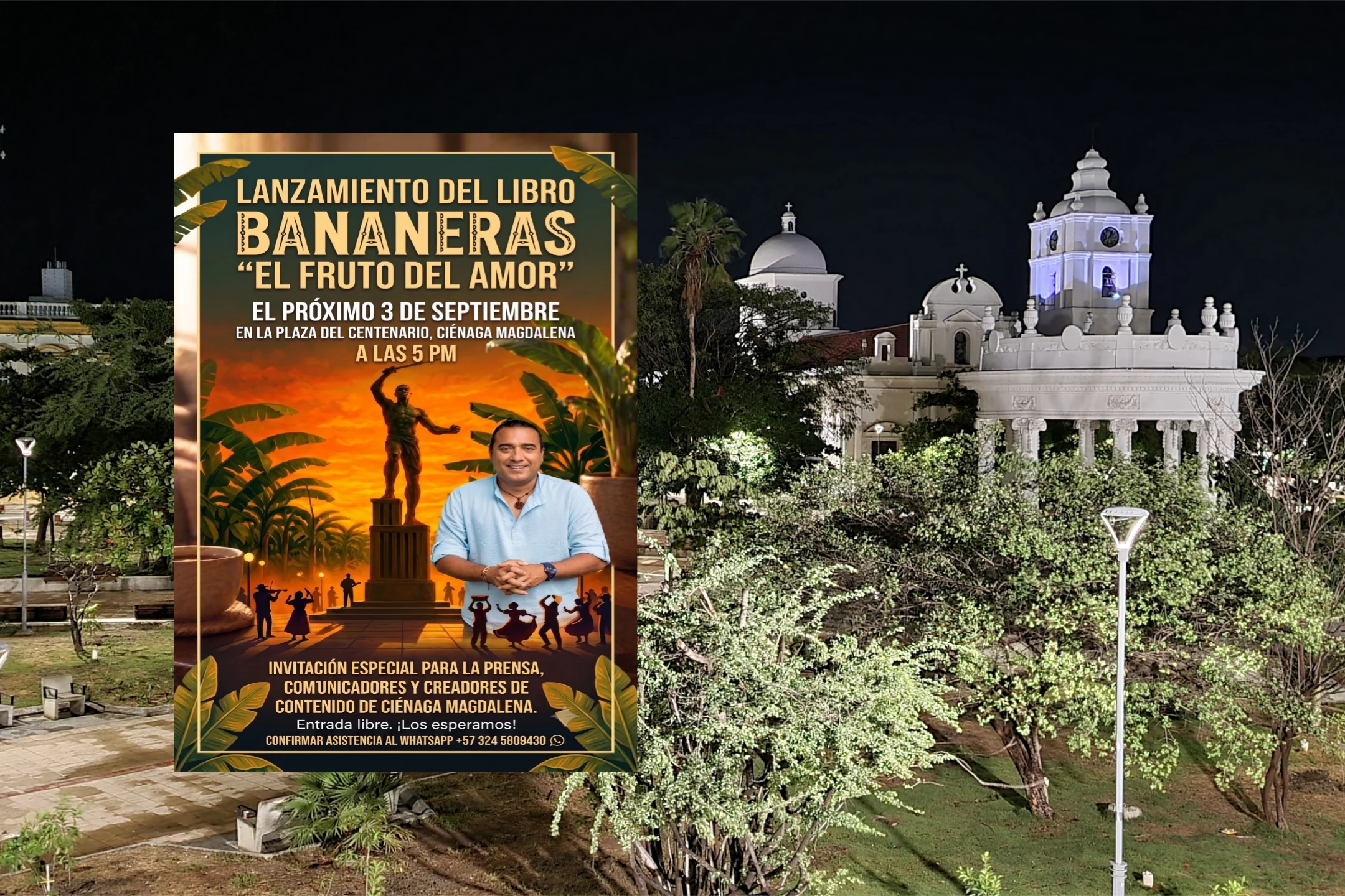 Ciénaga abre sus puertas a “Bananeras: El fruto del amor”, un libro que rescata la memoria del Magdalena
