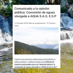 CORPAMAG aclara el alcance de la concesión de agua otorgada a AQUA en el río Toribio: descarta un “despojo hídrico”